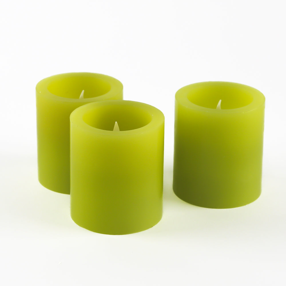 Richland LED Votive Candles Green Set of 12