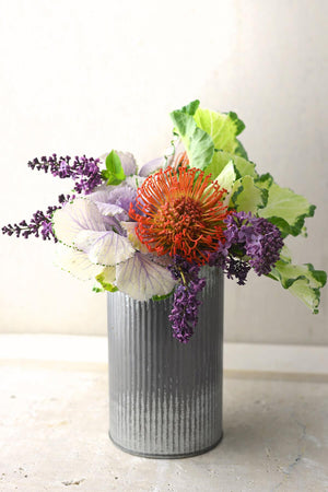 norah corrugated zinc vase 7