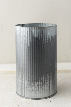 norah corrugated zinc vase 7