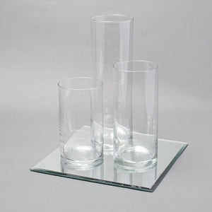 Eastland Square Mirrors and Cylinder Vases Centerpiece Set of 48