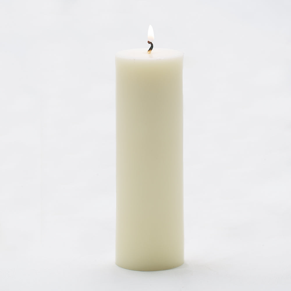 richland pillar candle 2 x6 light ivory set of 20