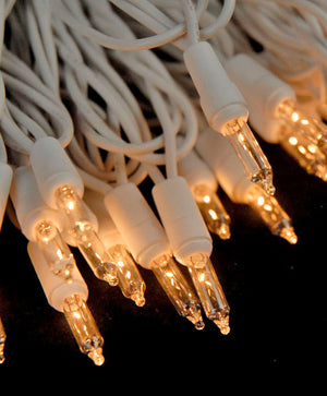 100 Indoor Mini String Lights 40 Feet White Cord