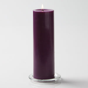 Richland Pillar Candles 3"x9" Purple Set of 6