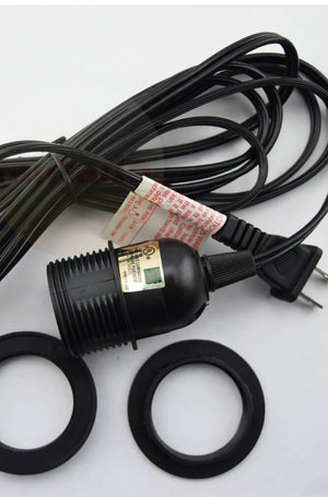 single socket black pendant lamp cord for lanterns 11ft