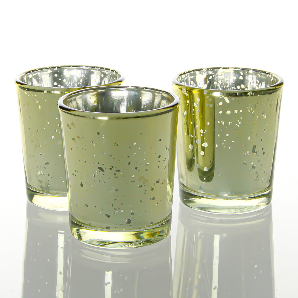 Richland Metallic Gold Mercury Votive Holders - view 1