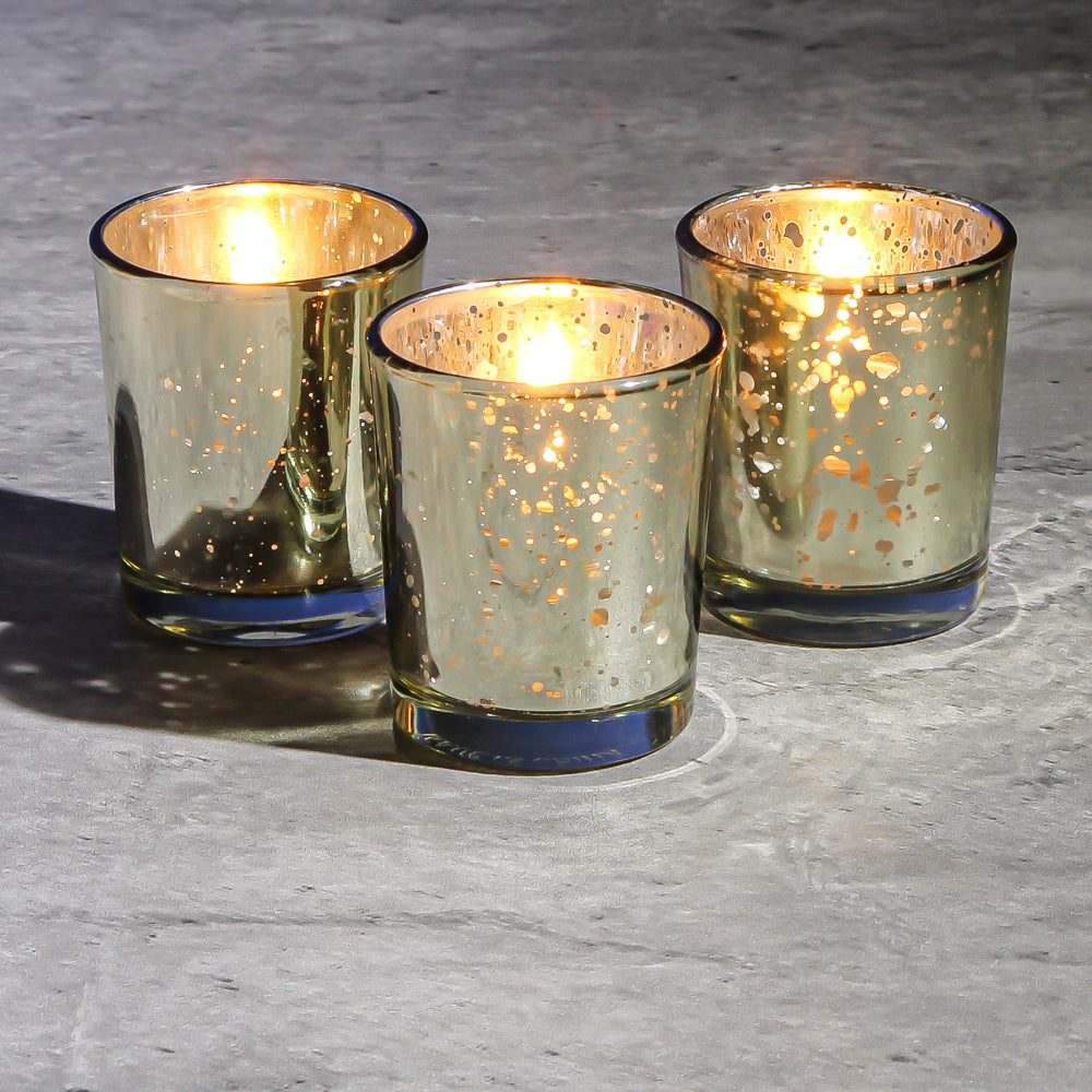 Richland Votive Candles & Mercury Votive Holders Set of 12 - view 7