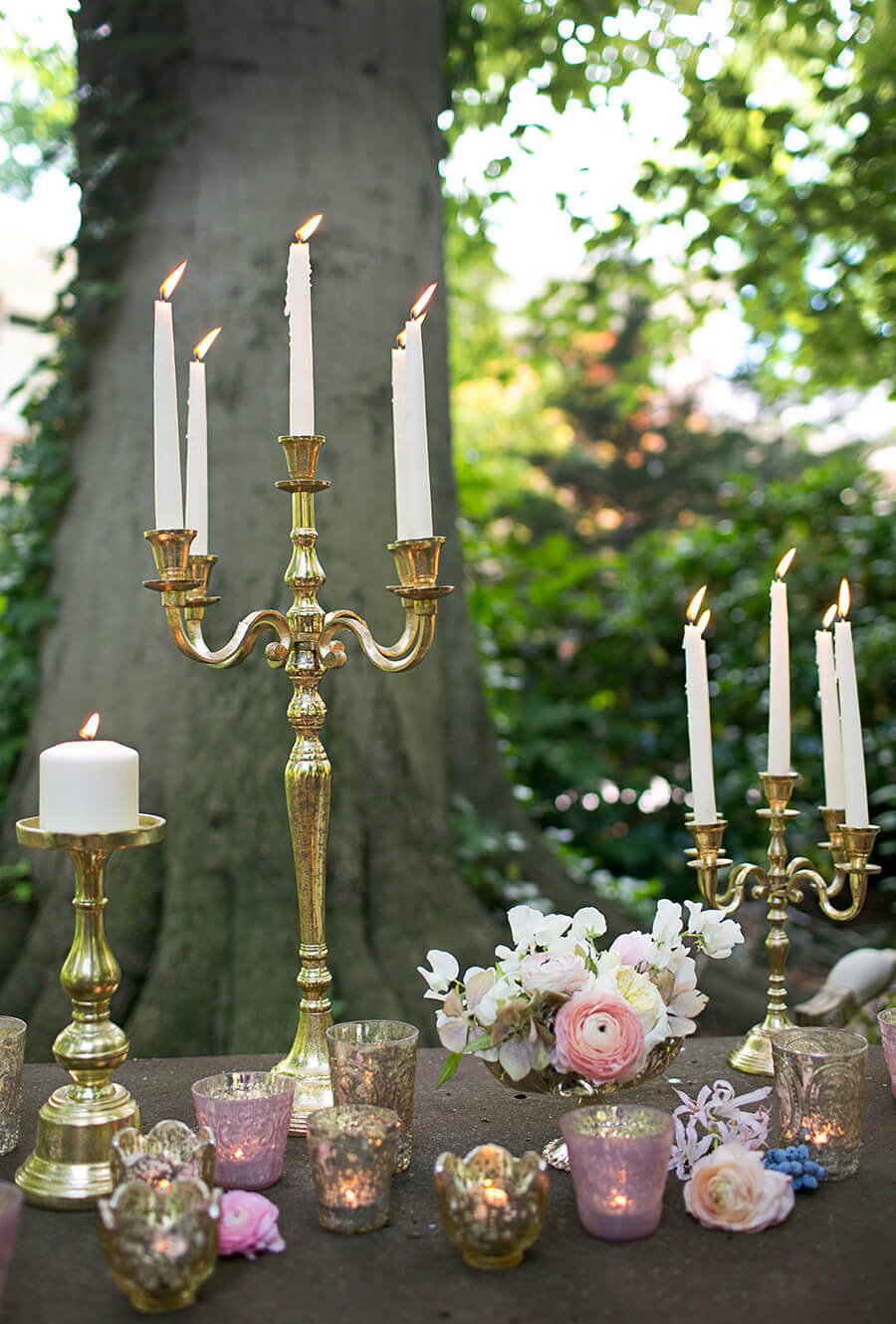 Gold Moretti Candelabra 25in - view 2