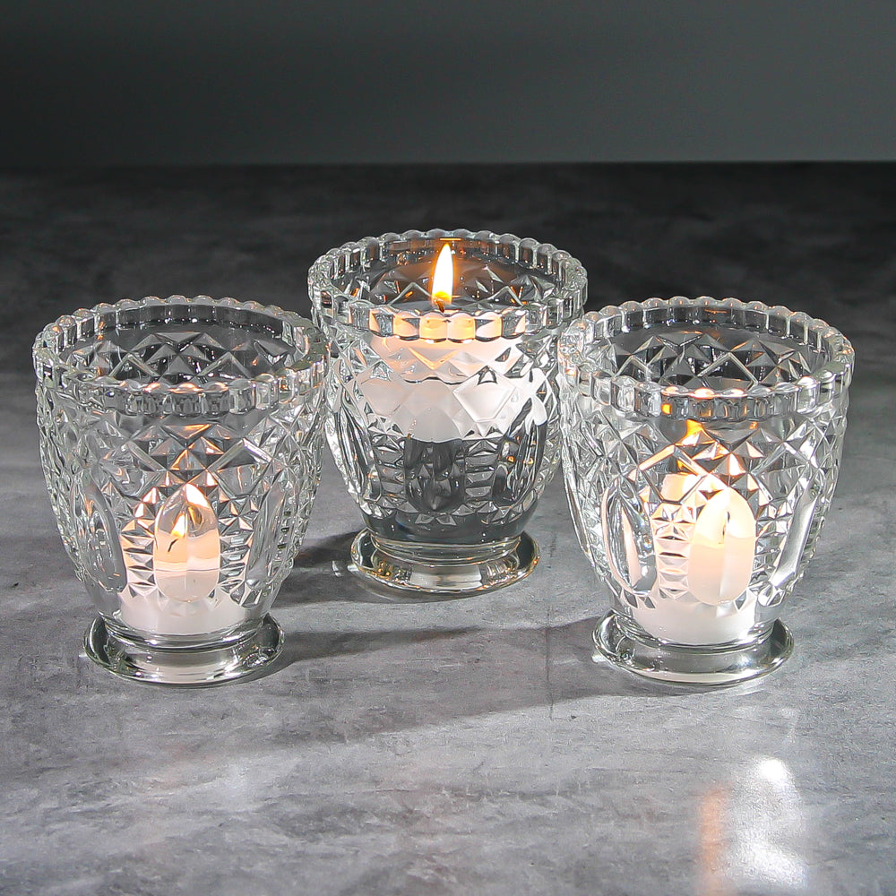 Richland Royal Textured Glass Votive Holder Grande Clear Set of 36 - view 2