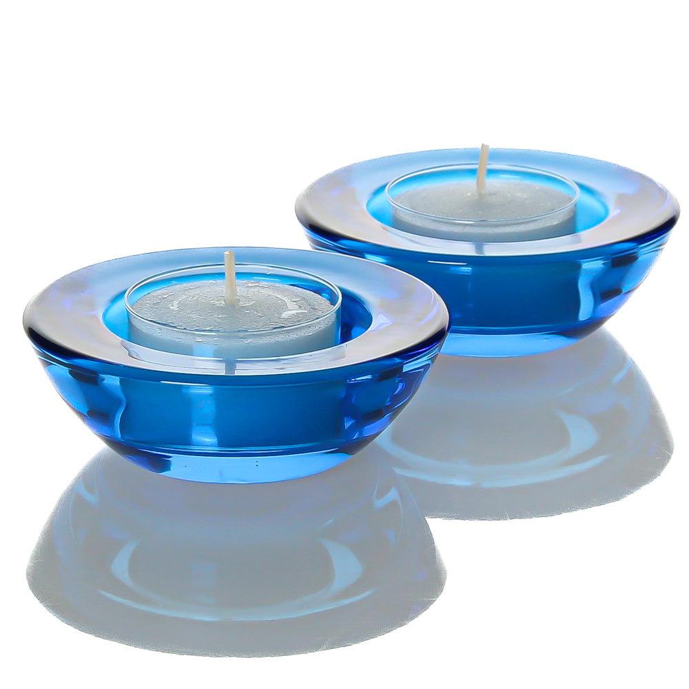 Eastland Chunky Tealight Candle Holder Blue