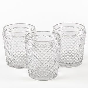 Richland Diamond Candle Holder Clear Set of 6