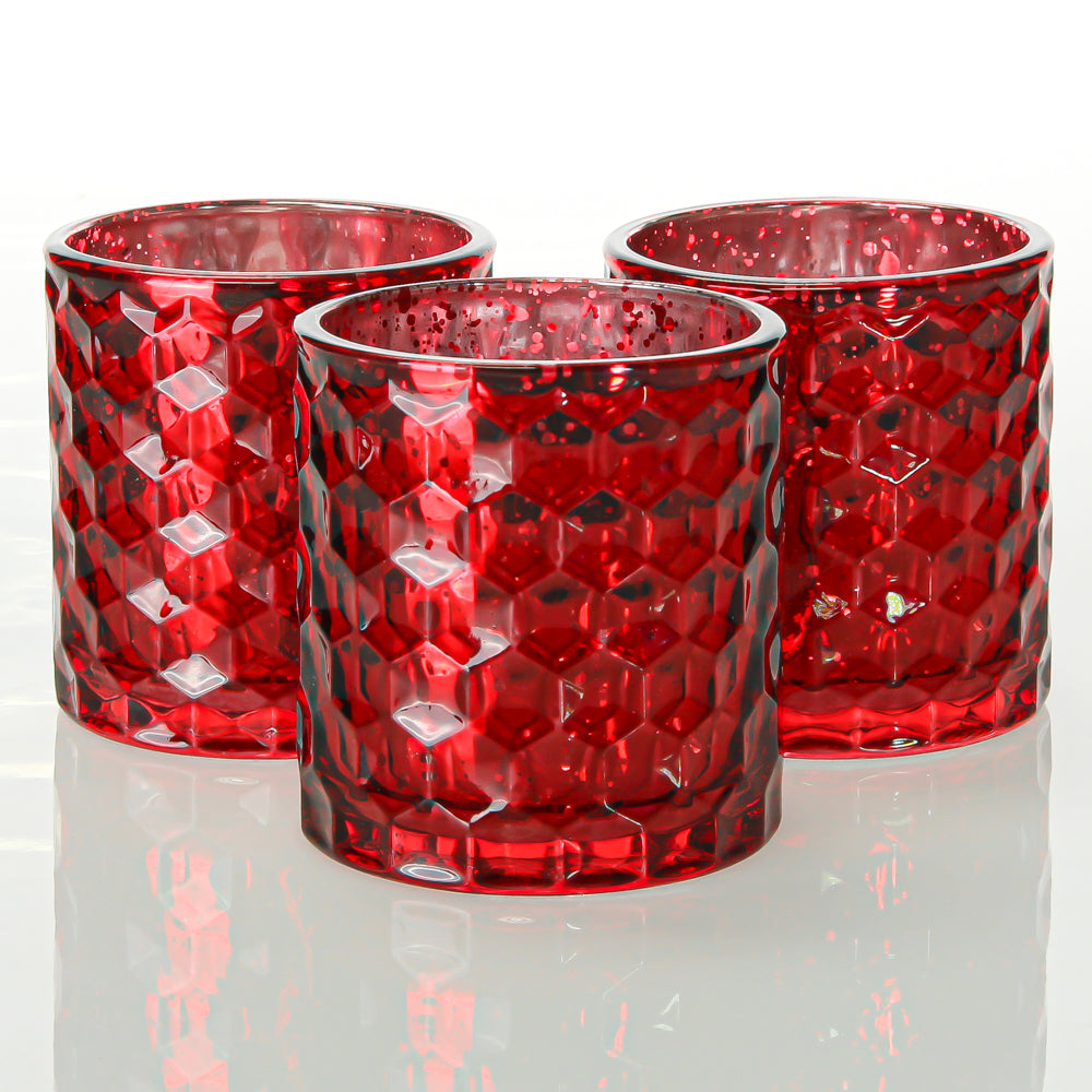 Richland Votive Holder Honeycomb Red Mercury - view 1