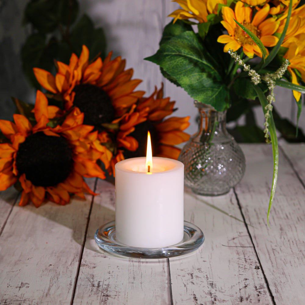 Richland Pillar Candle 3"x3" White - view 2