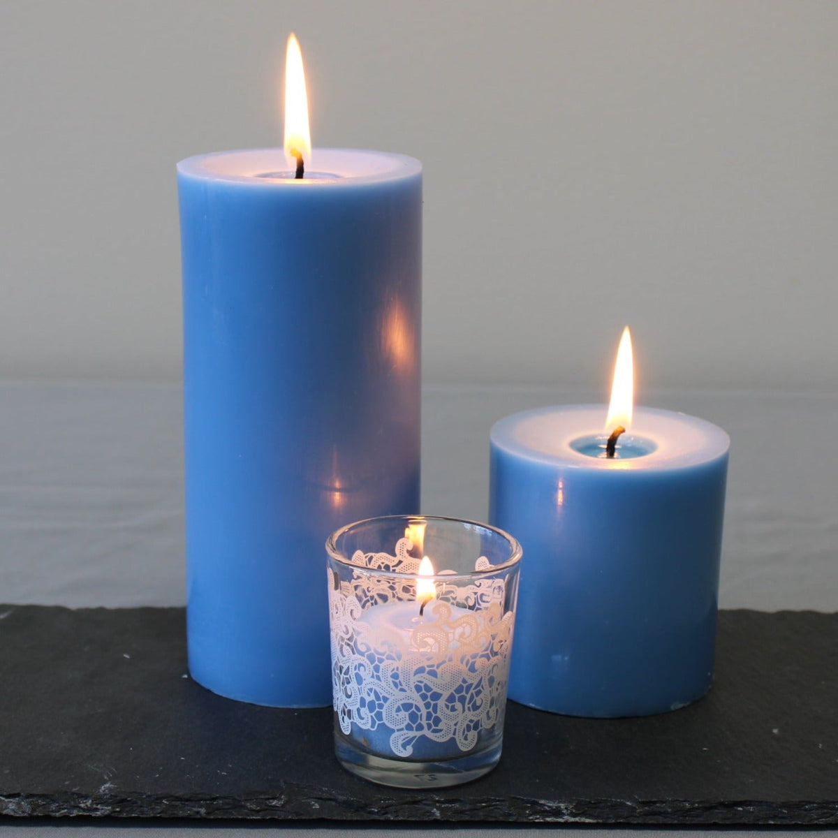 Richland Votive Candles Unscented Light Blue 10 Hour Set of 144 - view 3