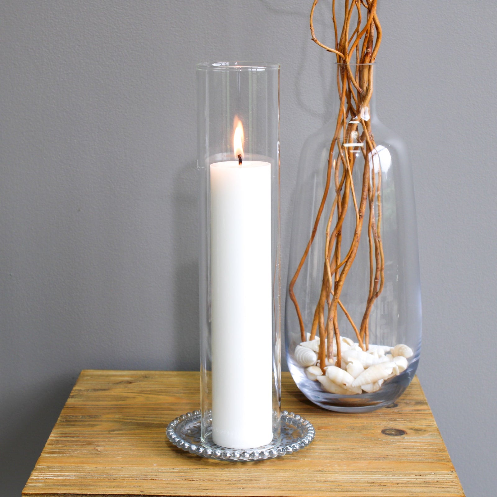 Richland Glass Chimney Candle Shade 2.5" x 12" Set of 36