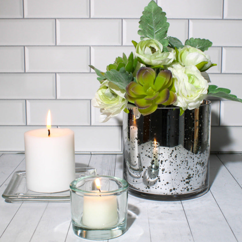 Richland Pillar Candles 3"x3" White Set of 48 - view 6
