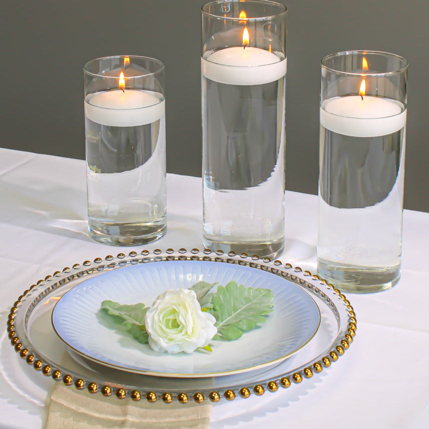 richland 13 gold beaded glass charger plate set of 12
