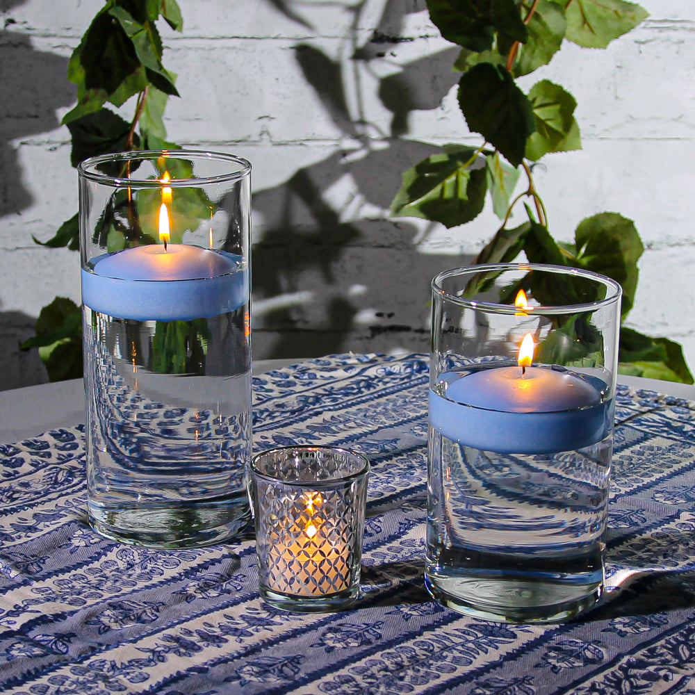 Richland Floating Candles 3" Light Blue Set of 24 - view 2