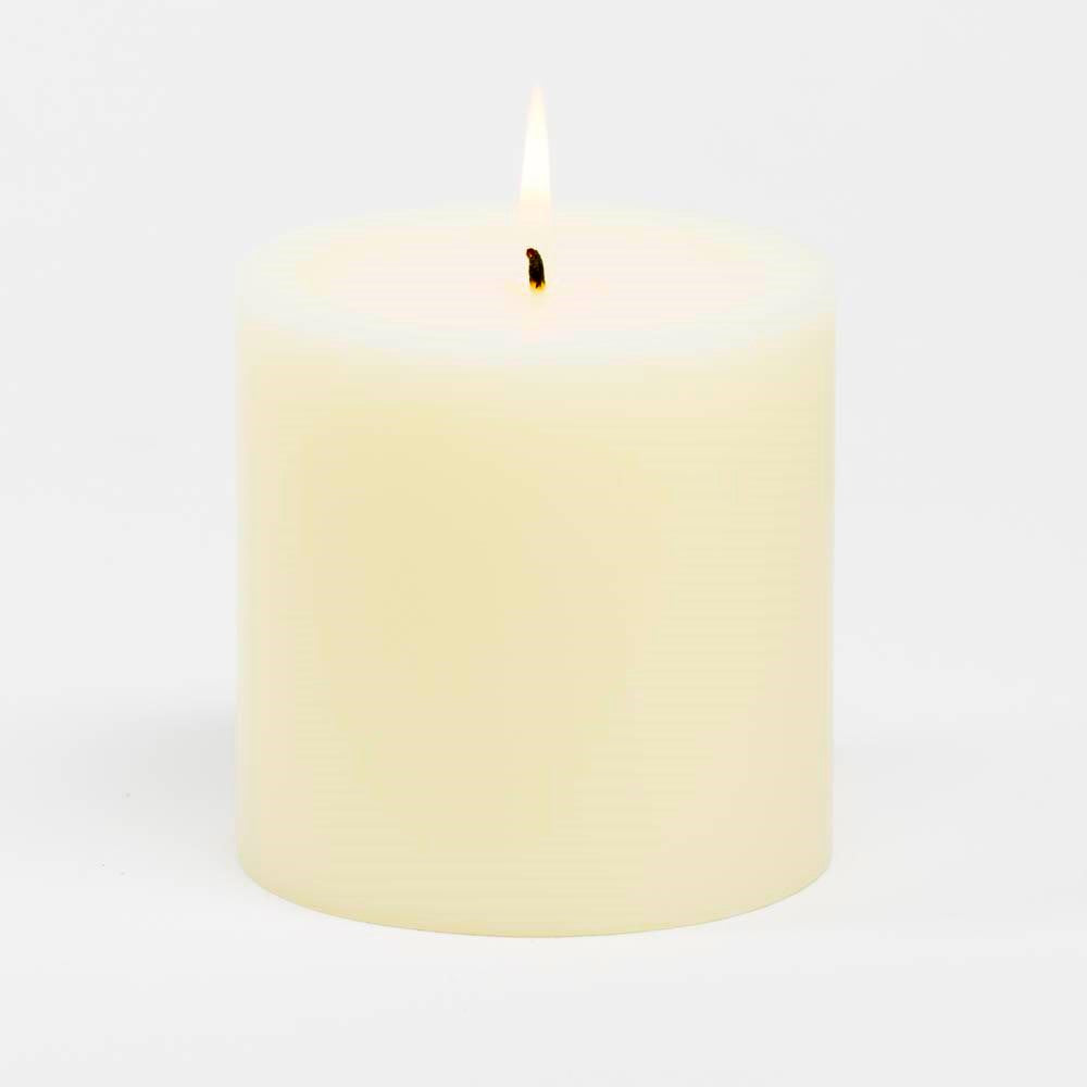 Richland 4" x 4" Ivory Pillar Candles Set of 6 - view 1