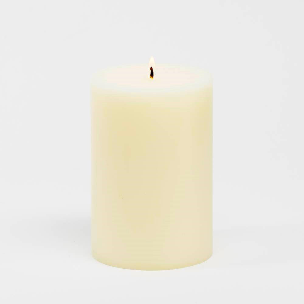 Richland Pillar Candles 4"x6", 4"x9" & 4"x12" Ivory Set of 3 - view 3