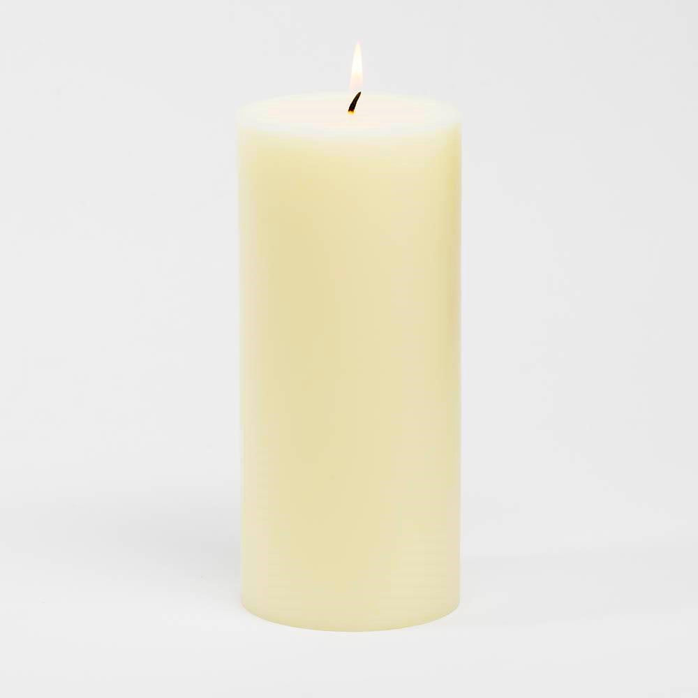 Richland Pillar Candles 4"x6", 4"x9" & 4"x12" Ivory Set of 3 - view 4