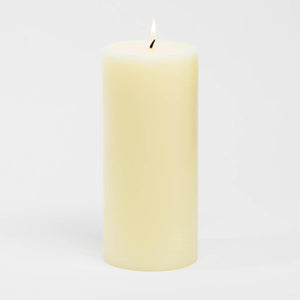Richland 4" x 9" Ivory Pillar Candle