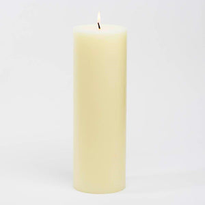 Richland 4" x 12" Ivory Pillar Candle