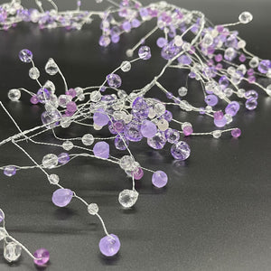 Touch of Lavender Wired Crystal Garland 42"
