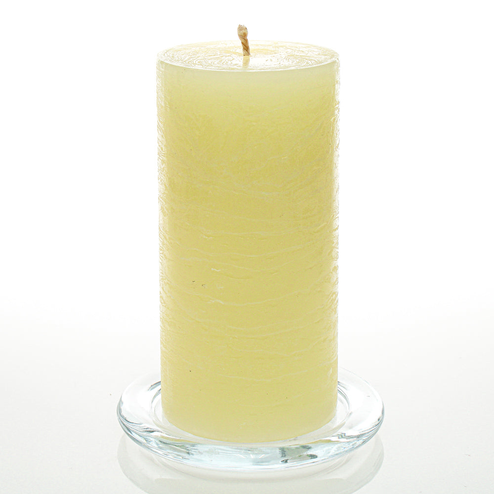 Richland Rustic Pillar Candle 3"x 6" Ivory Set of 6
