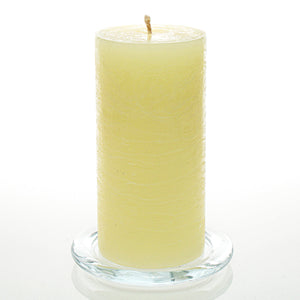 Richland Rustic Pillar Candle 3"x 6" Ivory Set of 6
