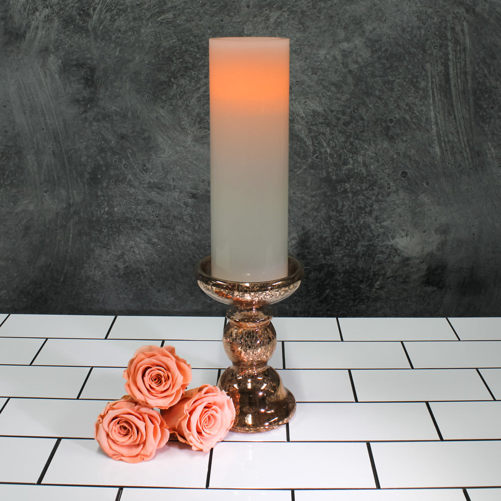Richland Flameless LED Pillar Candles 3"x9" White Set of 6 - view 5