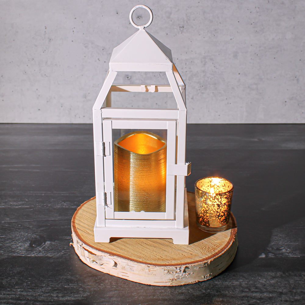 Richland Gold Metallic Wavy Top LED Candle - view 3