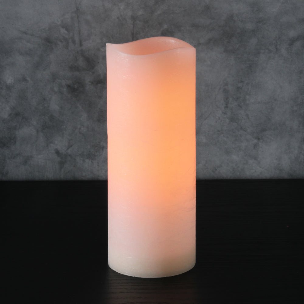 Richland 4" x 10" Large LED Pillar Candle with Wavy Top - view 4