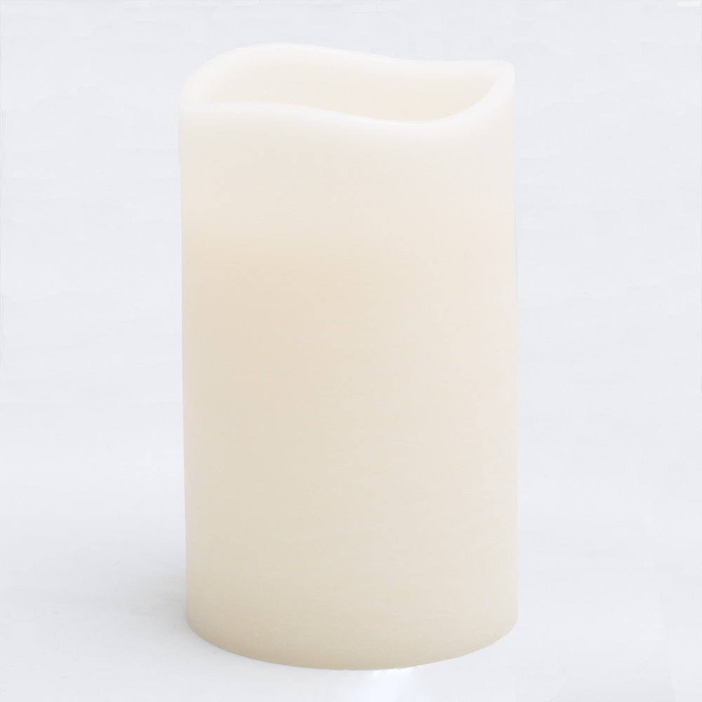 richland led big pillar candles ivory 6 x 10 set of 4 - view 1