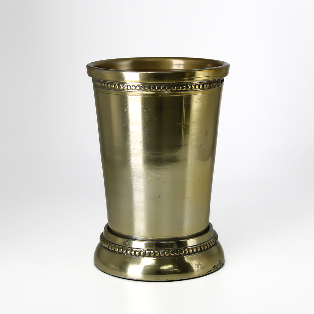 Gold Mint Julep Cup Vase 4"