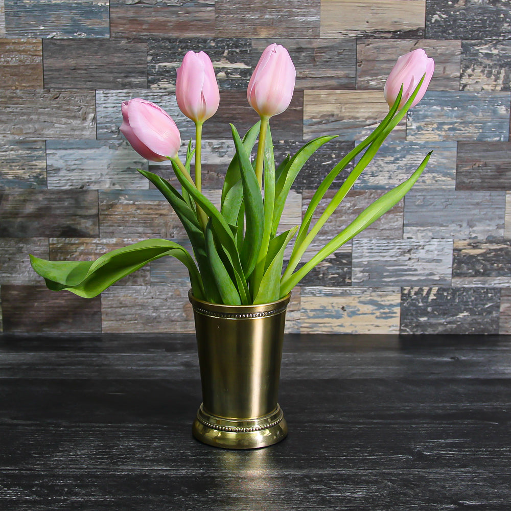 Gold Mint Julep Cup Vase 4" SaveOnCrafts