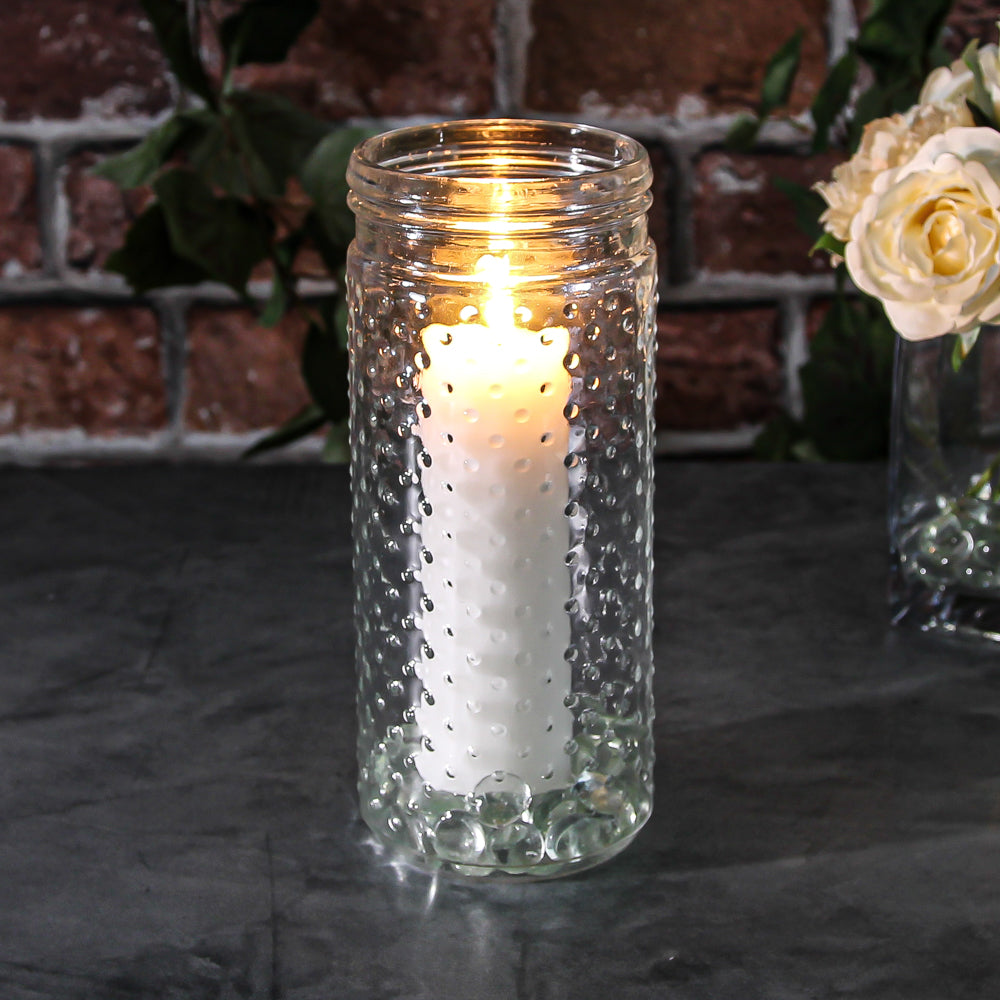 Hobnail Mason Jar Vase 9.25" Success - view 4