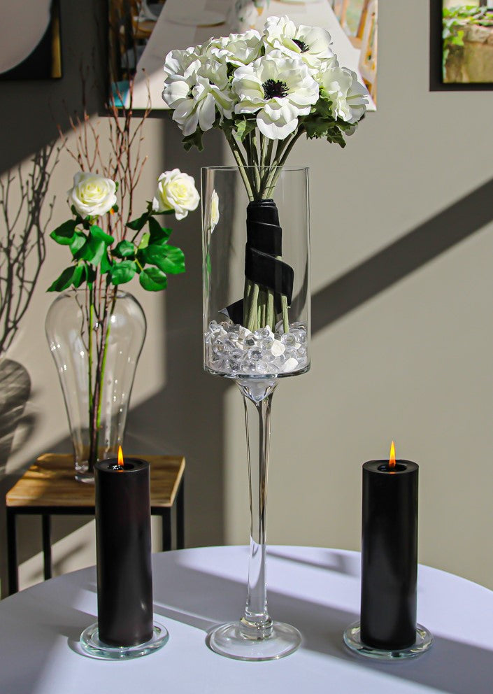 Richland Pillar Candles 3"x9" Black Set of 24 - view 3