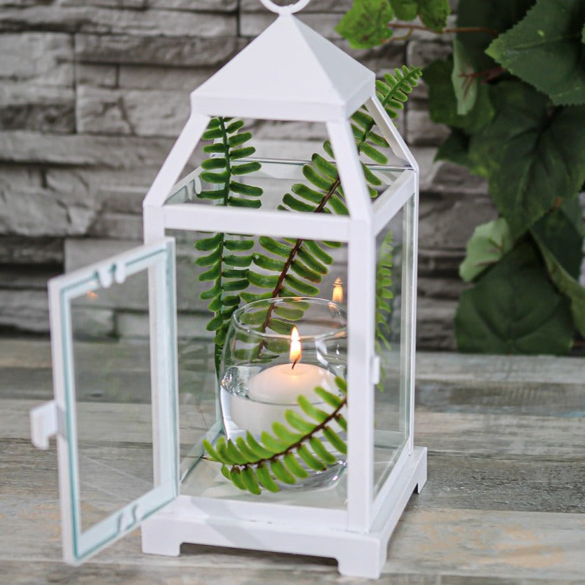 Eastland Grande Hurricane Holders & Richland Floating Candles 2" Set of 24