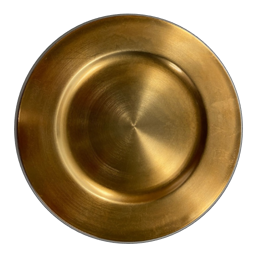 Richland Plain Charger Plate 13" Gold Set of 24