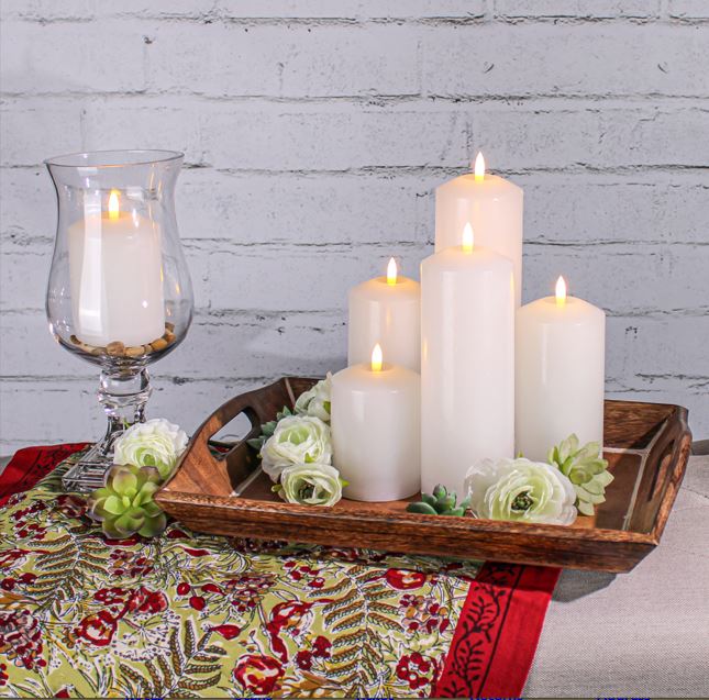 Richland Bullet LED Wax Candle 3"x4", 3"x6", & 3"x8" Set of 18 - view 3
