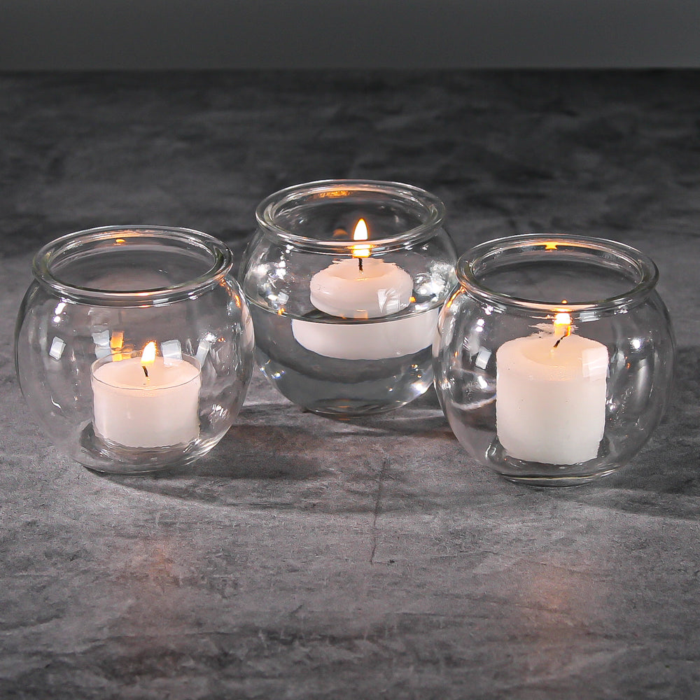 Richland Bubble Ball Vase with Rim 3" Set of 48 - view 1