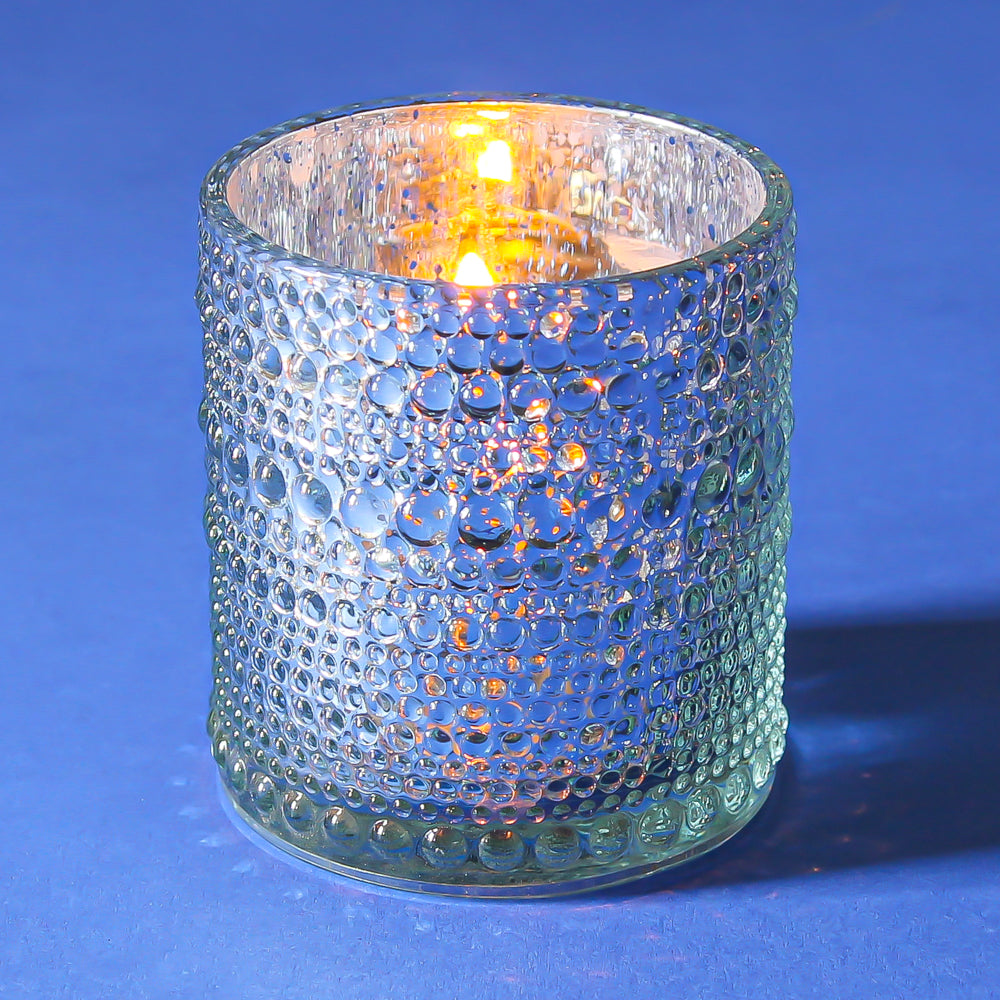 Richland Mercury Candle Holder Pearly Silver Small Set of 6 - view 2