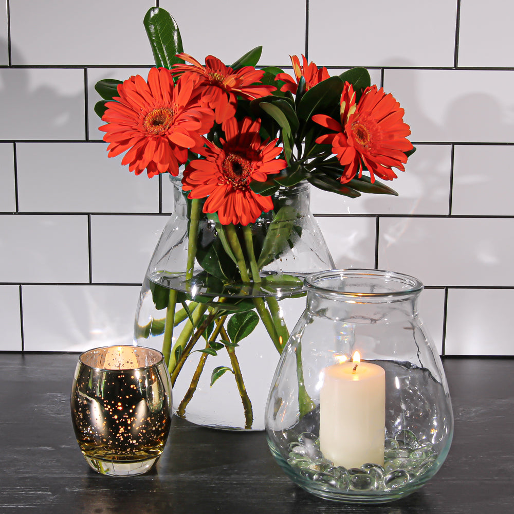 halcyone vintage glass vase set of 8