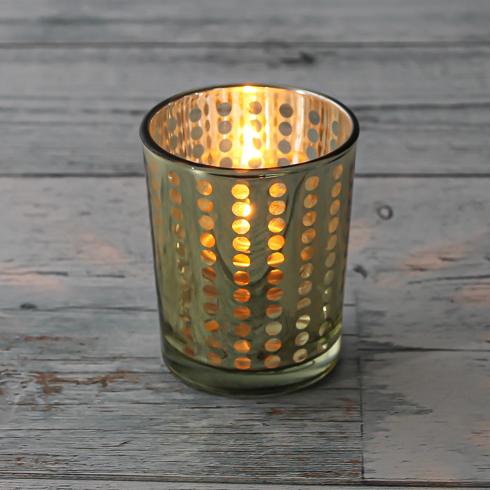 Richland Gold Dotted Glass Holder – Small - view 1
