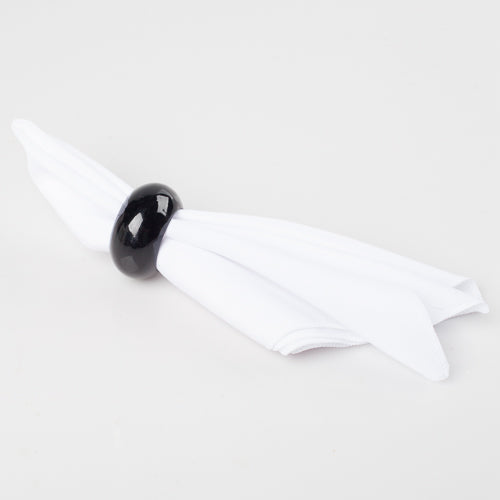 Richland Napkin Ring 2.3" Black Set of 24 - view 4