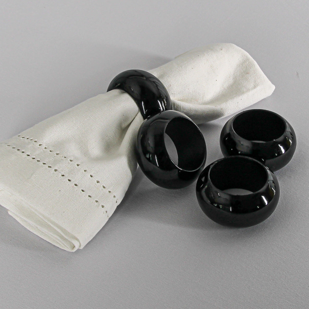 richland napkin ring 2 3 black set of 48