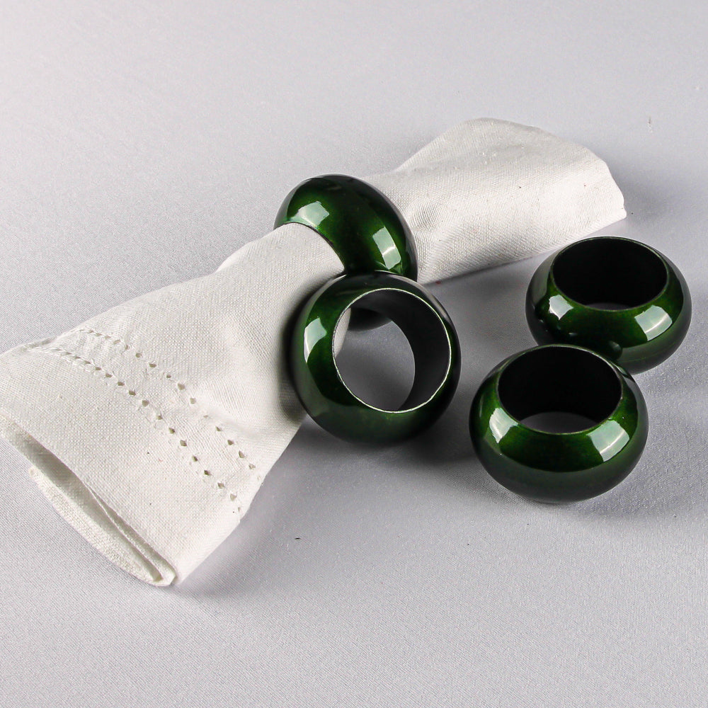 Richland Napkin Ring 2.3" Forest Green Set of 24