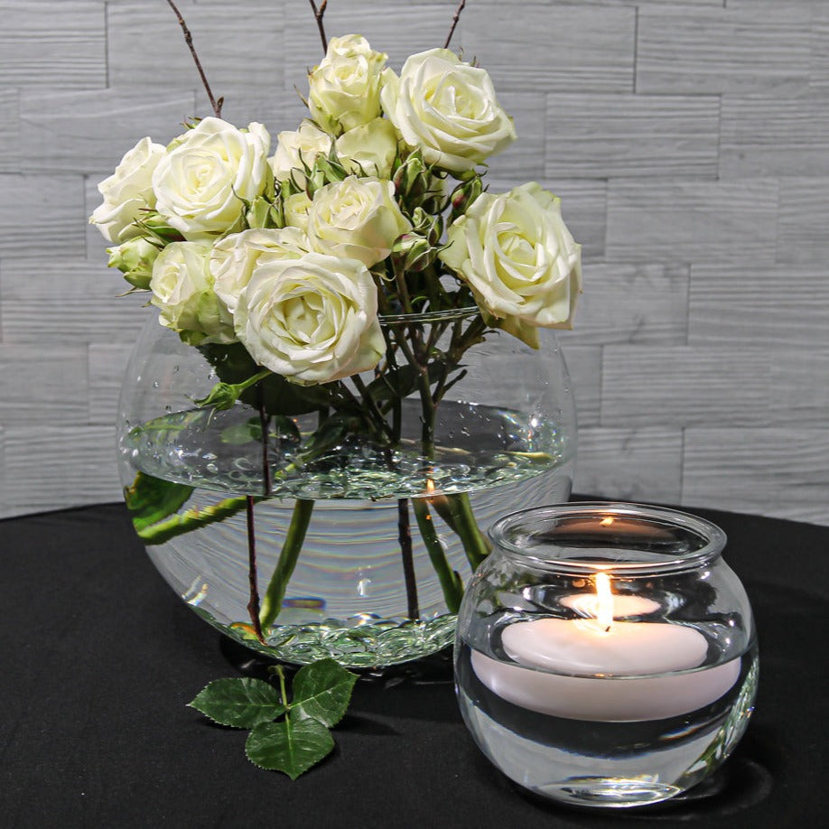 Richland Bubble Ball Vase with Rim 4"  - view 5
