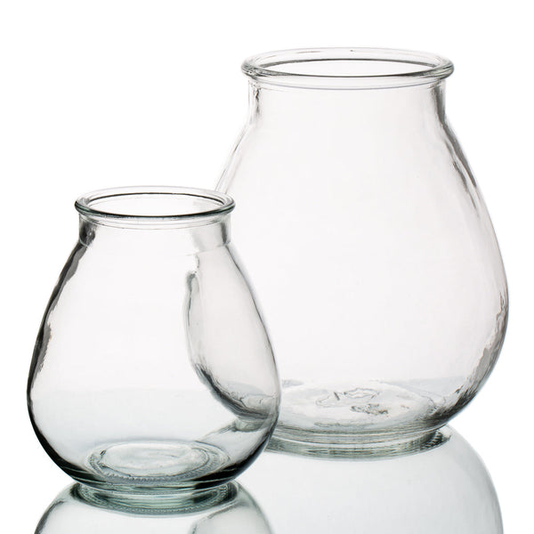 Halcyone Vintage Glass Vase Set of 2 - Save-On-Crafts