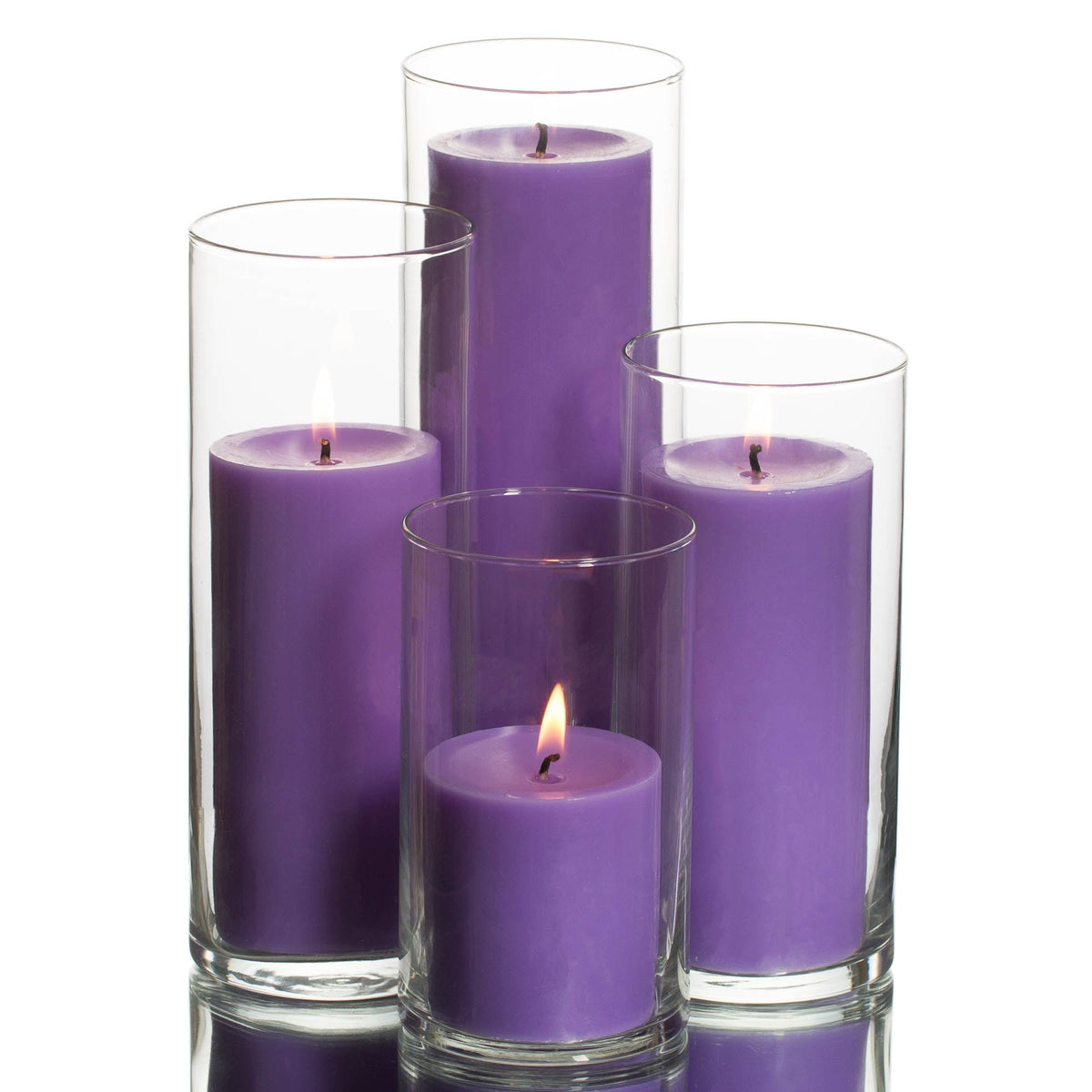 richland pillar candles eastland cylinder holders set of 4 - view 7